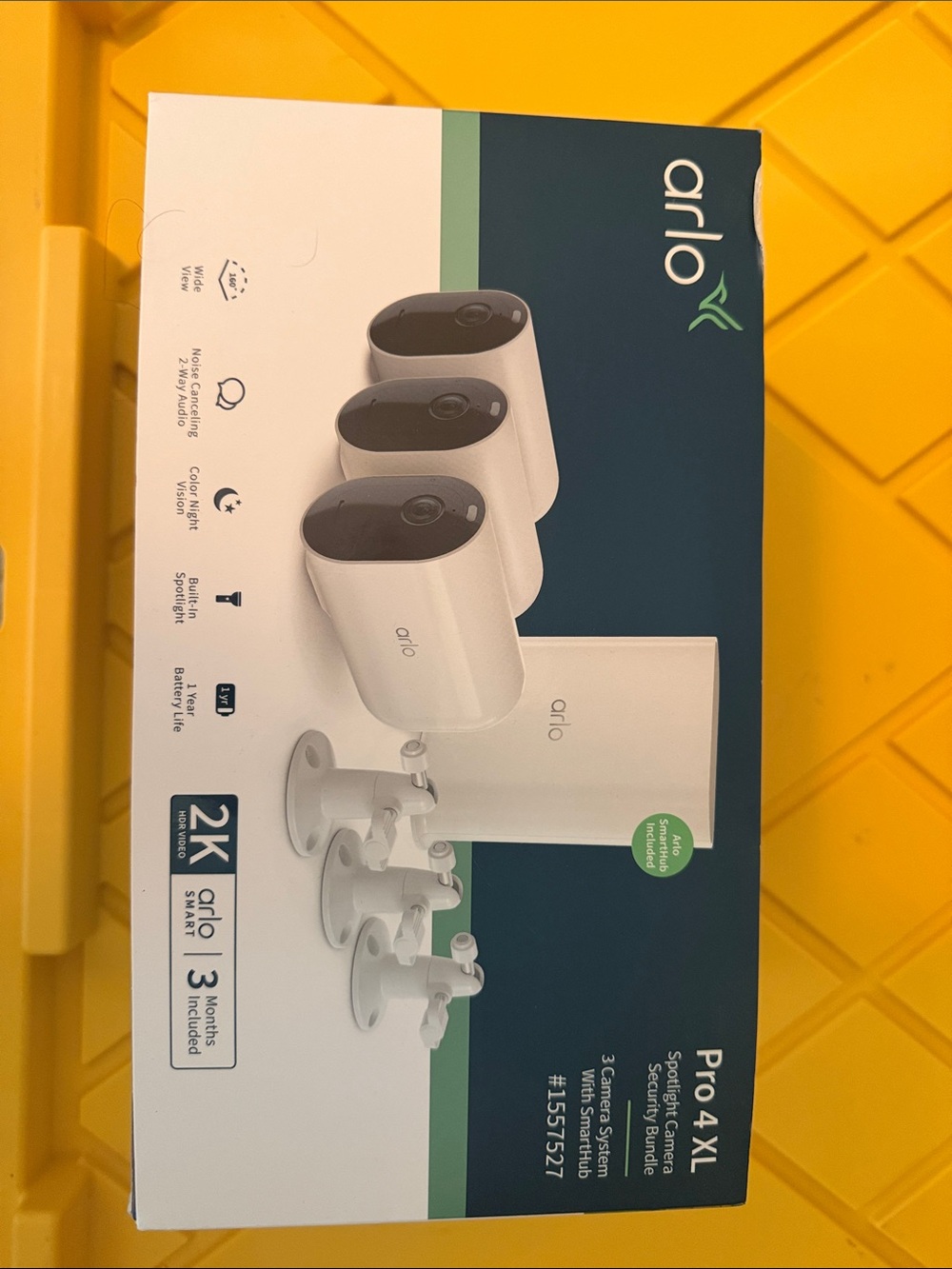 Arlo Pro 4 XL 3-Camera Security System - White